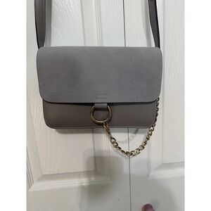 No Name Taupe Color Crossbody Faux Leather